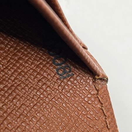  LOUIS VUITTON ルイヴィトン 2つ折り財布 ポルト モネ・ビエ トレゾール M61730 ブラウン系