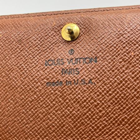  LOUIS VUITTON ルイヴィトン 2つ折り財布 ポルト モネ・ビエ トレゾール M61730 ブラウン系