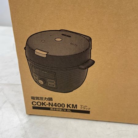  Tiger タイガ 電気圧力鍋 2024年製 満水容量4L COK-N400KM マットブラック