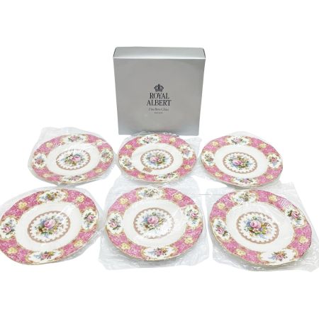  ROYAL ALBERT ロイヤルアルバード ケーキプレート6枚セット ケーキ皿 レディーカーライル 洋食器 未使用品