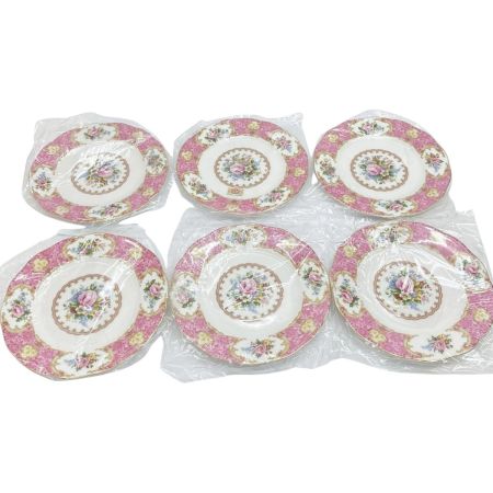  ROYAL ALBERT ロイヤルアルバード ケーキプレート6枚セット ケーキ皿 レディーカーライル 洋食器 未使用品