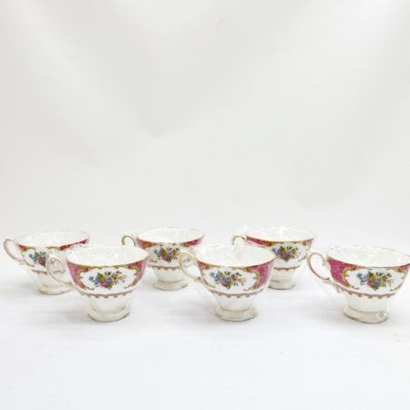  ROYAL ALBERT ロイヤルアルバート カップ&ソーサー 6客セット 未使用品 洋食器 箱付