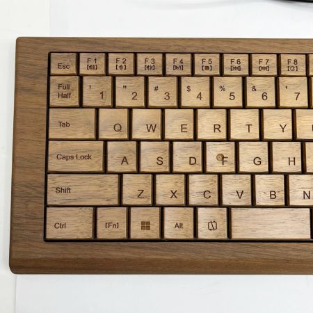  Hacoa ハコア 木製キーボード 2018年製 箱付 パソコン PC周辺機器 full keyboard