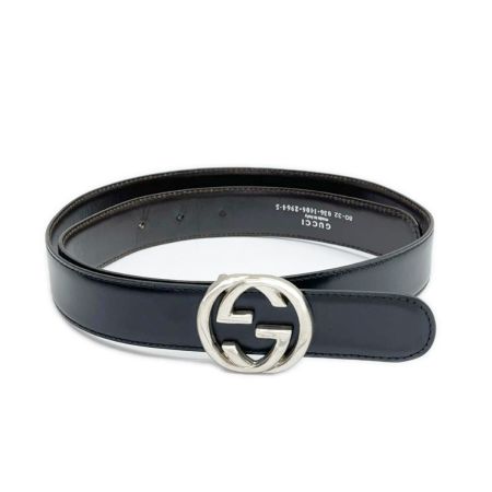  GUCCI グッチ ベルト GGロゴ バックル 80.32 036・1406・2964・5 黒 メンズ ブラック