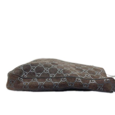  GUCCI グッチ ショルダーバッグ GG スウェード SS棒 レディース 001-3181 ブラウン