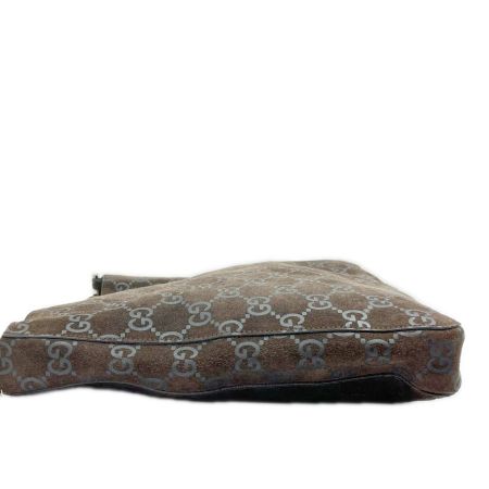  GUCCI グッチ ショルダーバッグ GG スウェード SS棒 レディース 001-3181 ブラウン