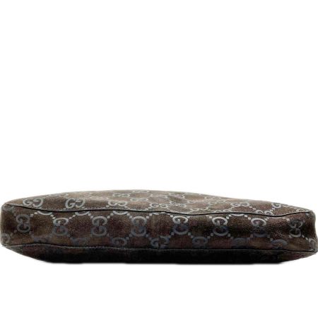  GUCCI グッチ ショルダーバッグ GG スウェード SS棒 レディース 001-3181 ブラウン