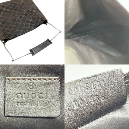  GUCCI グッチ ショルダーバッグ GG スウェード SS棒 レディース 001-3181 ブラウン