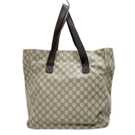  GUCCI グッチ トートバッグ GGスプリームキャンバス レザー ショルダーバッグ レディース 141196 ブラウン