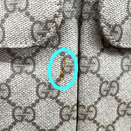  GUCCI グッチ トートバッグ GGスプリームキャンバス レザー ショルダーバッグ レディース 141196 ブラウン