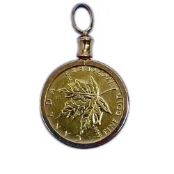 ◆◆ 金貨 メイプルリーフ金貨 K24 3.1g/K18 1g 10oz+枠 Bランク