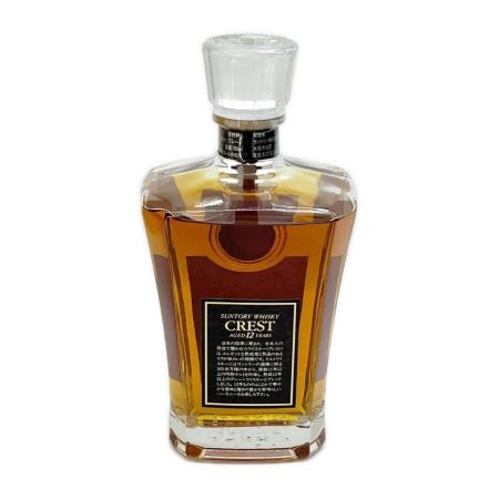 【北海道内限定発送】 CREST サントリークレスト CREST12年 700ml 43％ ジャパニーズウィスキー デキャンター 箱付 未開栓