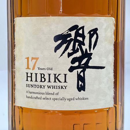 【北海道内限定発送】 HIBIKI サントリーヒビキ ウィスキー 響 700ml 43％ 17年 未開栓