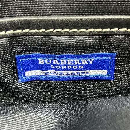  BURBERRY BLUE LABEL バーバリーブルーレーベル ショルダーバッグ チェック柄 ブラック×グレー