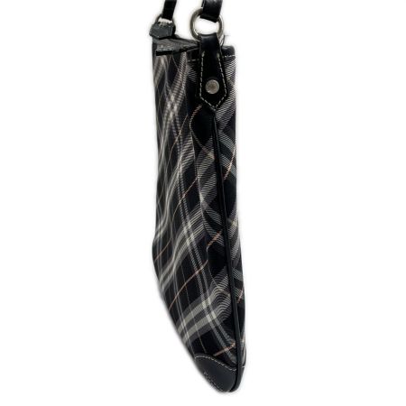  BURBERRY BLUE LABEL バーバリーブルーレーベル ショルダーバッグ チェック柄 ブラック×グレー