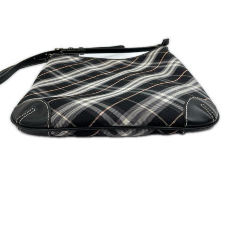  BURBERRY BLUE LABEL バーバリーブルーレーベル ショルダーバッグ チェック柄 ブラック×グレー