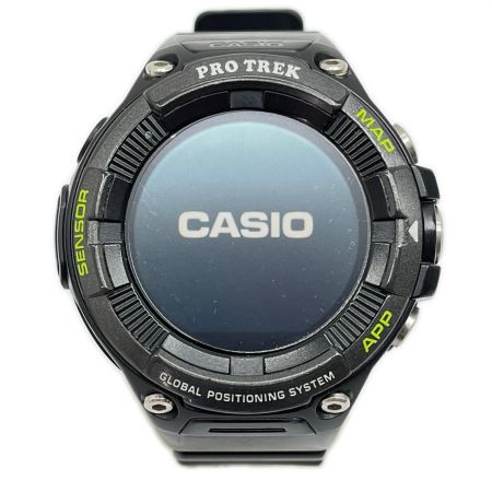 CASIO カシオ スマートウォッチ腕時計 PRO TREK タバコ匂い有り WSD-F21HR-BK ブラック