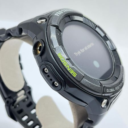  CASIO カシオ スマートウォッチ腕時計 PRO TREK タバコ匂い有り WSD-F21HR-BK ブラック