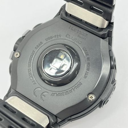  CASIO カシオ スマートウォッチ腕時計 PRO TREK タバコ匂い有り WSD-F21HR-BK ブラック