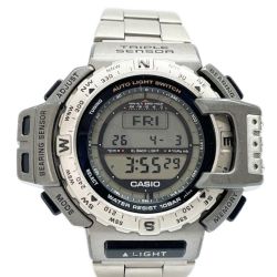 ◆◆ CASIO カシオ 腕時計 クォーツ 本体のみ PRO TREK メンズ チタン PRT-411 Bランク