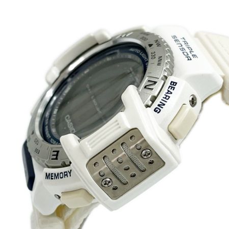  CASIO カシオ 腕時計 クォーツ PRO TREK クォーツ 本体のみ ナイロン ホワイト 白 PRT-40