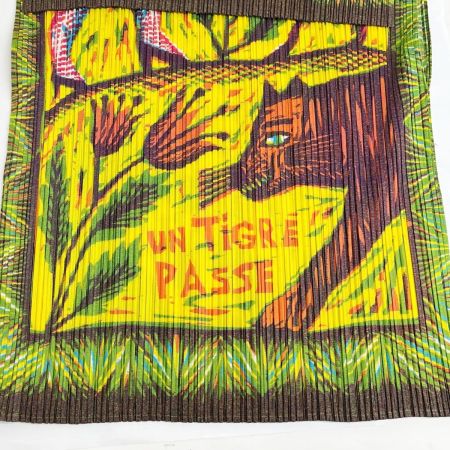  ISSEY MIYAKE イッセイミヤケ PLEATSPLEASE プリントカットソー サイズ3 レディース PP14JK241 イエロー