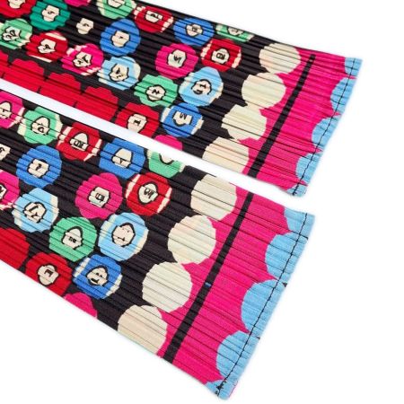  ISSEY MIYAKE イッセイミヤケ PLEATSPLEASE カットソー サイズ3 ビリヤード柄 トップス レディース PP73-JK671 ピンク