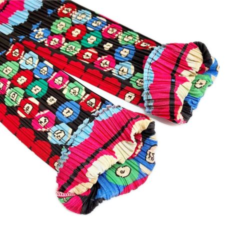  ISSEY MIYAKE イッセイミヤケ PLEATSPLEASE カットソー サイズ3 ビリヤード柄 トップス レディース PP73-JK671 ピンク