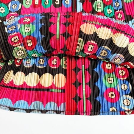  ISSEY MIYAKE イッセイミヤケ PLEATSPLEASE カットソー サイズ3 ビリヤード柄 トップス レディース PP73-JK671 ピンク