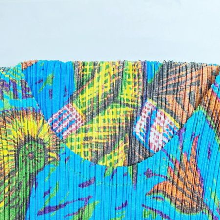  ISSEY MIYAKE イッセイミヤケ カットソー size3 PLEATSPLEASE レディース PP14JK241 ブルー