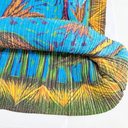  ISSEY MIYAKE イッセイミヤケ カットソー size3 PLEATSPLEASE レディース PP14JK241 ブルー