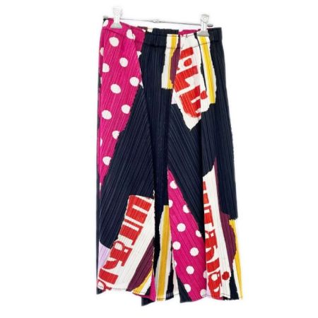  ISSEY MIYAKE イッセイミヤケ プリーツスカート サイズ3 レディース PP31-JG904 ブラック×ピンク