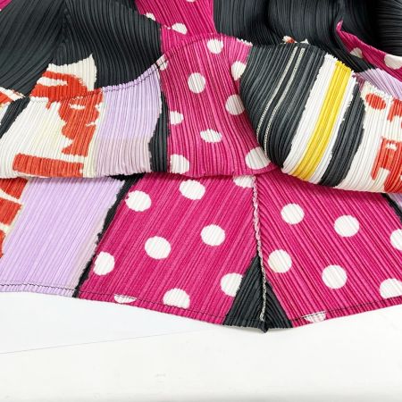  ISSEY MIYAKE イッセイミヤケ プリーツスカート サイズ3 レディース PP31-JG904 ブラック×ピンク