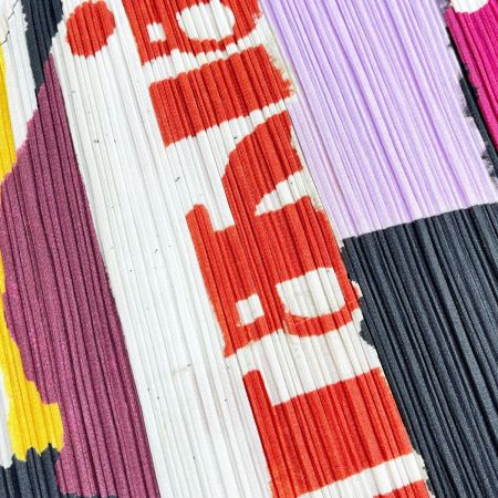  ISSEY MIYAKE イッセイミヤケ PLEATSPLEASE タンクトップ サイズ3 レディース PP31-JK901 ブラック×ピンク