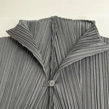  ISSEY MIYAKE イッセイミヤケ カラーブロック カーディガン サイズ3 レディース PP23-JO762 ブラック