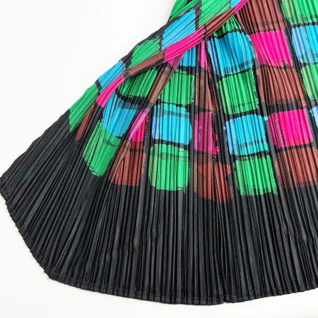  ISSEY MIYAKE イッセイミヤケ カラーブロック カーディガン サイズ3 レディース PP23-JO762 ブラック