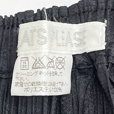  ISSEY MIYAKE イッセイミヤケ プリーツスカートカラーブロック PLEATSPLEASE size3 レディース PP23-JG763 ブラック
