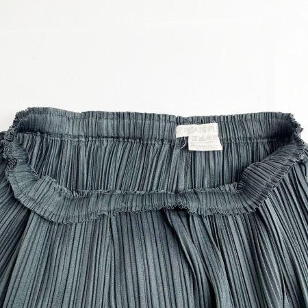  ISSEY MIYAKE イッセイミヤケ プリーツスカート サイズ3 レディース PP23-JG763 グリーン×グレー