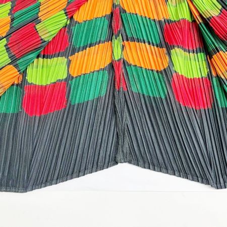  ISSEY MIYAKE イッセイミヤケ カーディガン サイズ3 レディース PP23-JO762 グレーグリーン