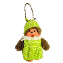 ◆◆ monchhichi フルーツシリーズ モンチッチ メロン 30周年 キーチェーン Cランク
