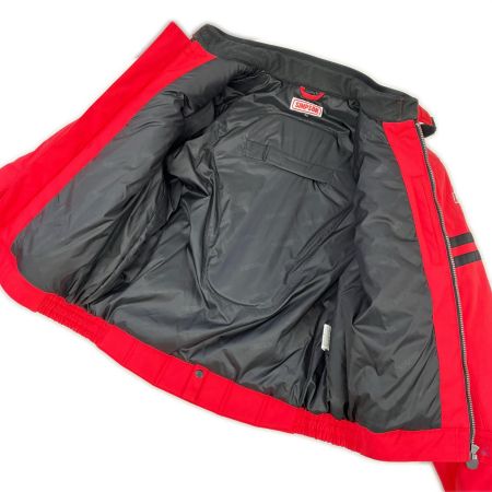  SIMPSON ライダースジャケット Lサイズ プロテクター入り レッド