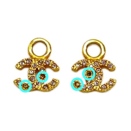  CHANEL シャネル ココマーク ペントップ 2個セット ファッション小物 ゴールド
