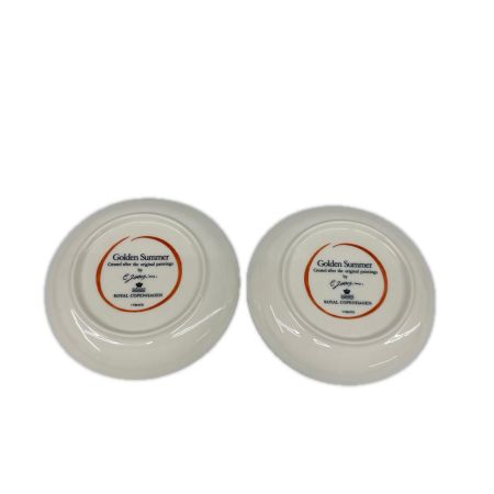 ROYAL COPENHAGEN ロイヤル・コペンハーゲン ゴールデンサマー 4Pセット21cmプレート×2・カップ&ソーサセット 洋食器 箱付
