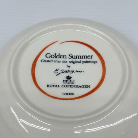 ROYAL COPENHAGEN ロイヤル・コペンハーゲン ゴールデンサマー 4Pセット21cmプレート×2・カップ&ソーサセット 洋食器 箱付
