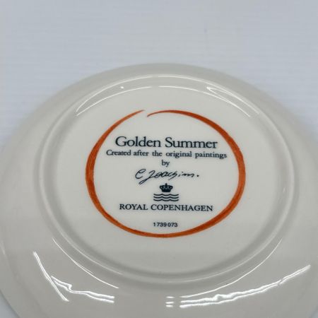 ROYAL COPENHAGEN ロイヤル・コペンハーゲン ゴールデンサマー 4Pセット21cmプレート×2・カップ&ソーサセット 洋食器 箱付