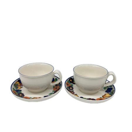ROYAL COPENHAGEN ロイヤル・コペンハーゲン ゴールデンサマー 4Pセット21cmプレート×2・カップ&ソーサセット 洋食器 箱付