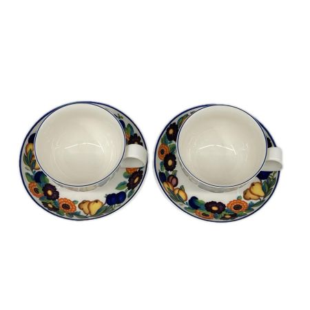 ROYAL COPENHAGEN ロイヤル・コペンハーゲン ゴールデンサマー 4Pセット21cmプレート×2・カップ&ソーサセット 洋食器 箱付