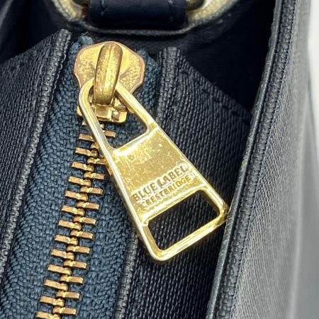  BLUE LABEL CRESTBRIDGE ショルダーバッグ サイドチェック柄 ネイビー