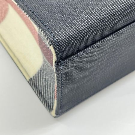  BLUE LABEL CRESTBRIDGE ショルダーバッグ サイドチェック柄 ネイビー
