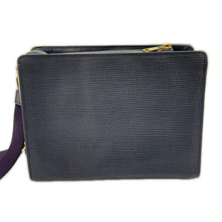  BLUE LABEL CRESTBRIDGE ショルダーバッグ サイドチェック柄 ネイビー